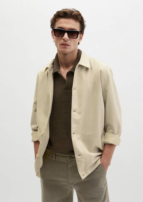 Overshirt Light Oat w widoku z przodu