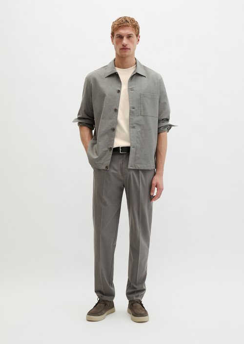 Overshirt — Medium Beige Melange