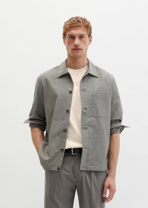 Overshirt — Medium Beige Melange