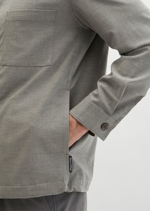 Overshirt — Medium Beige Melange