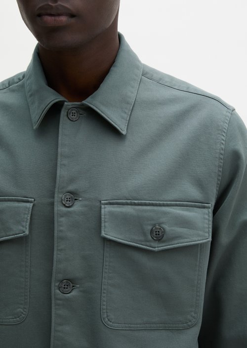Sateen overshirt — Skipping Stone
