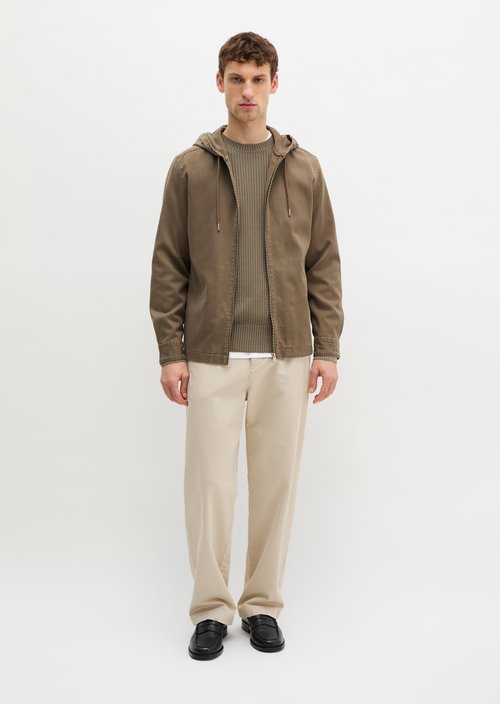 Hooded overshirt — Frozen Taupe
