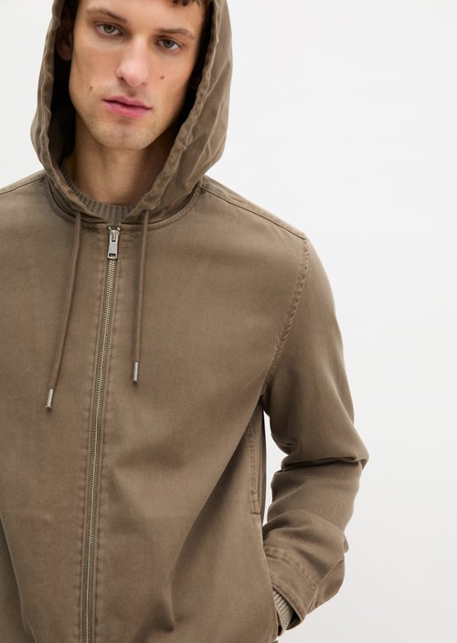Hooded overshirt — Frozen Taupe