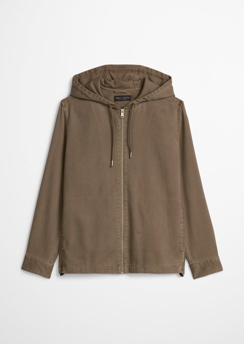 Hooded overshirt — Frozen Taupe