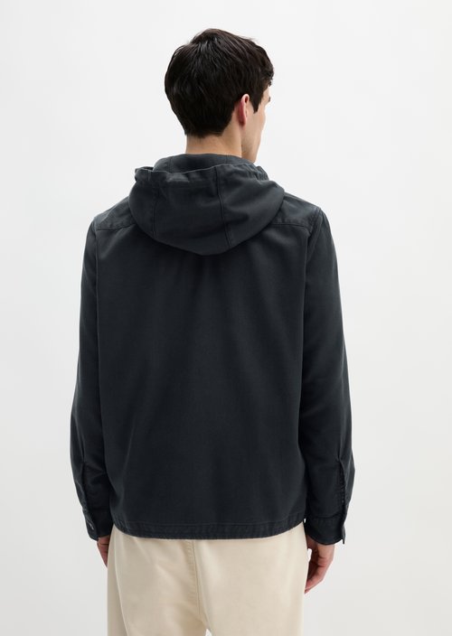 Hooded overshirt — Dark Navy