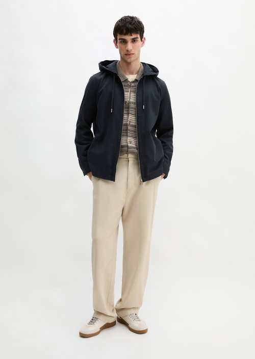 Hooded overshirt — Dark Navy