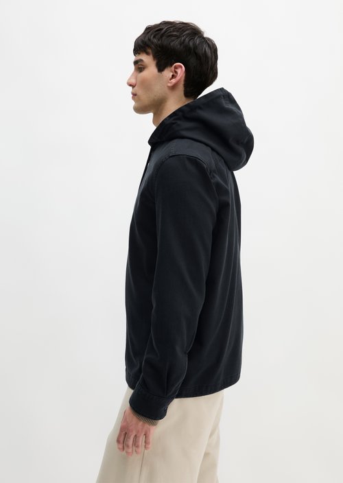Hooded overshirt — Dark Navy