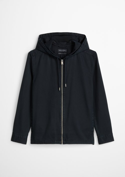 Hooded overshirt — Dark Navy