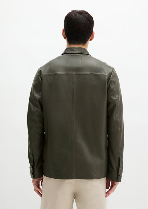 Leather jacket regular — Dark Nickle