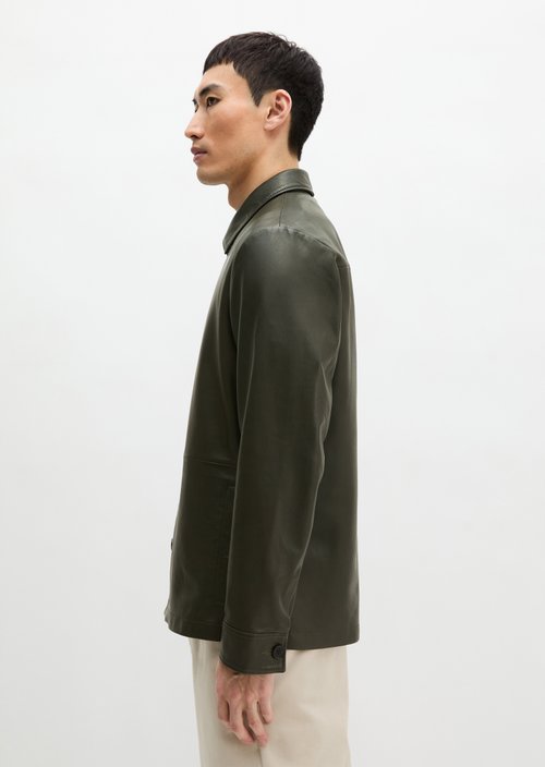 Leather jacket regular — Dark Nickle