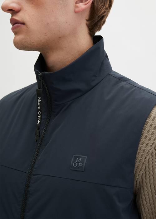 Gilet da esterno regular Dark Navy in vista dettagliata