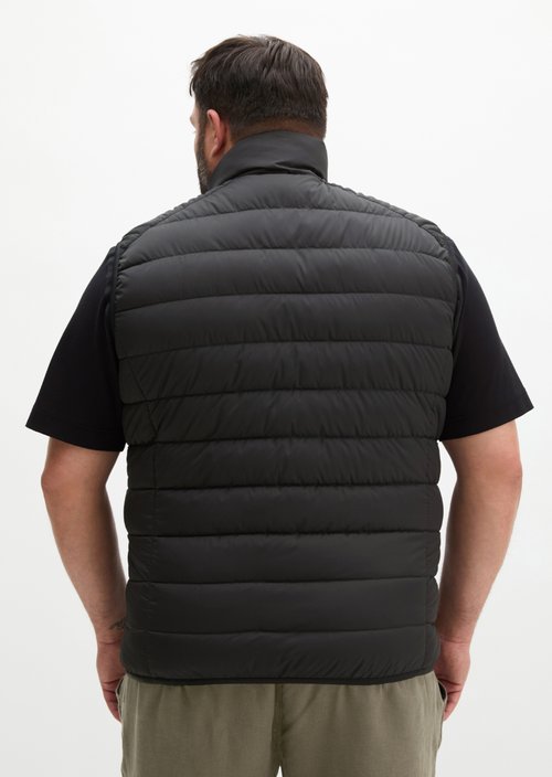 Regular quilted vest — Black