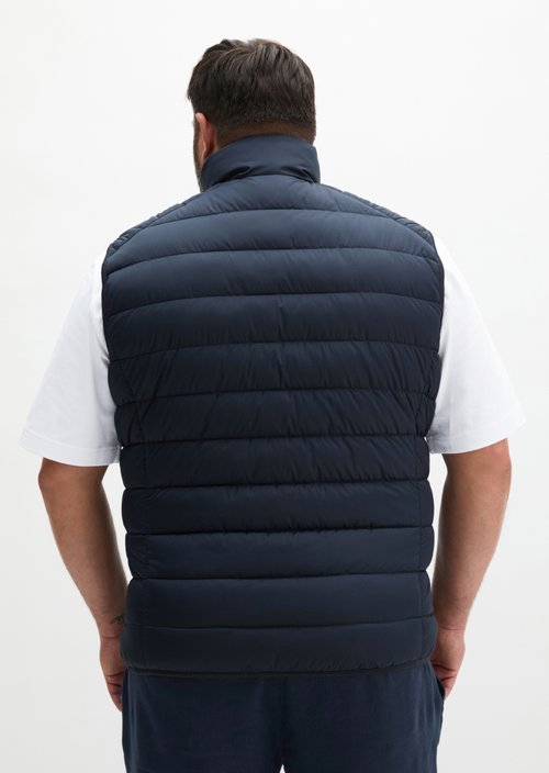 Regular quilted vest — Dark Navy
