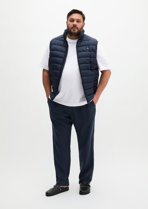 Regular quilted vest — Dark Navy