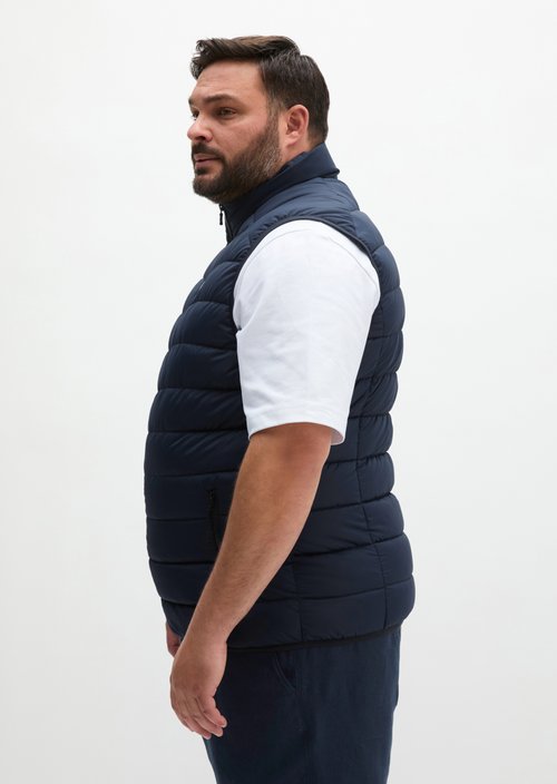 Regular quilted vest — Dark Navy