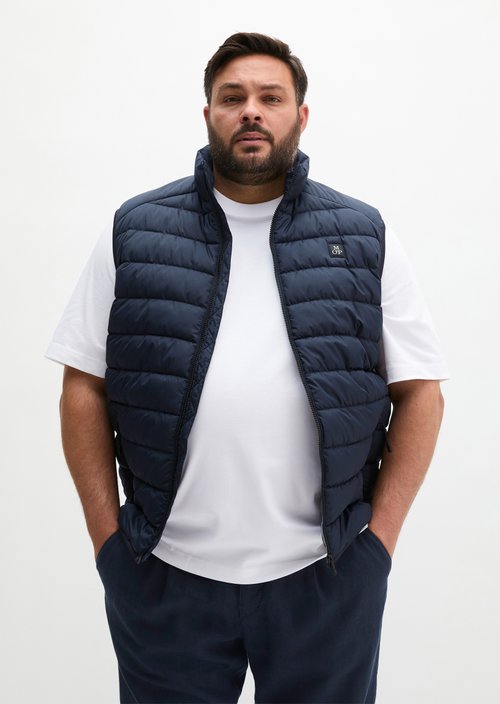 Regular quilted vest — Dark Navy