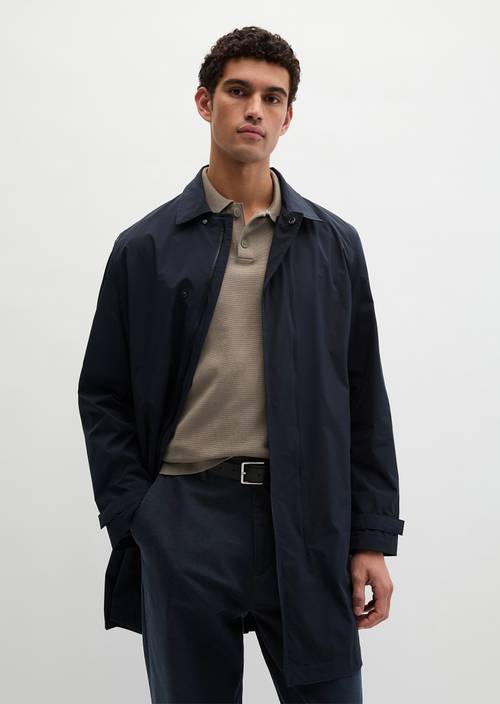 Manteau court regular Dark Navy en vue de face