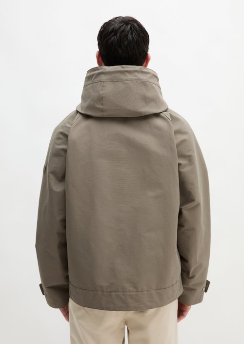 Hooded jacket loose — Frozen Taupe