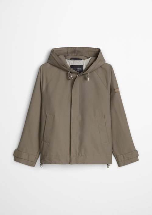 Hooded jacket loose — Frozen Taupe