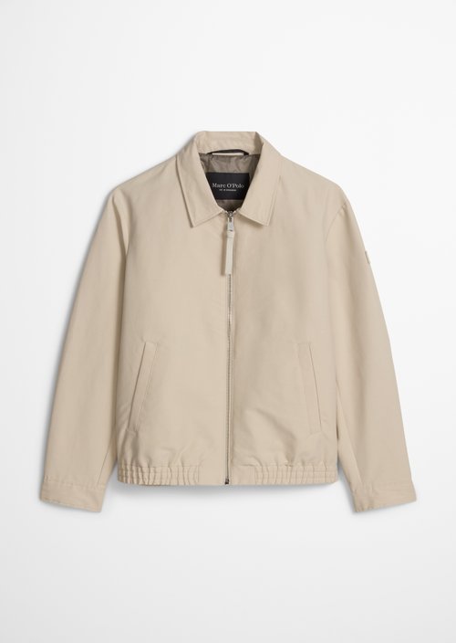 Zipper jacket regular — Light Oat