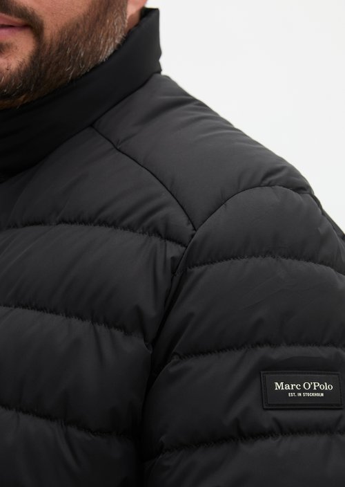 Quilted jacket regular — Black