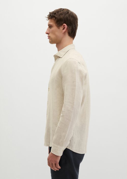 Shark collar shirt shaped — Medium Beige