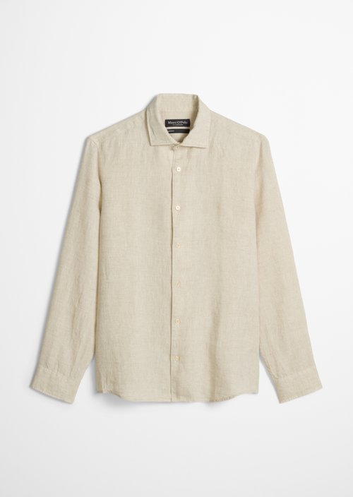Shark collar shirt shaped — Medium Beige