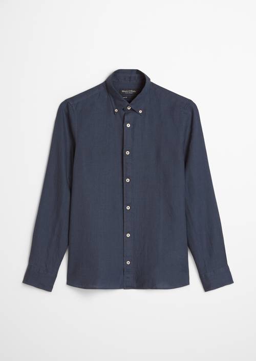 Button-down overhemd in de vorm van Faded Blue in vrijstaande weergave zonder model