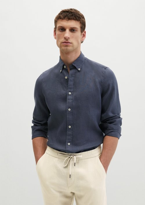 Button-down shirt shaped — Faded Blue