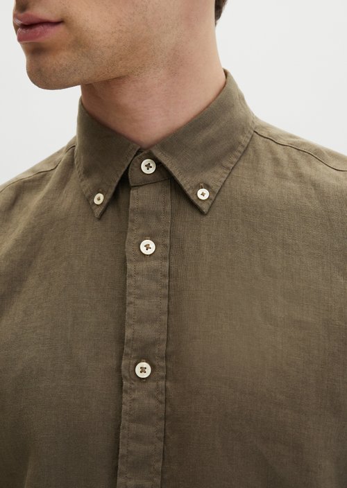 Button-down shirt shaped — Dark Nickle