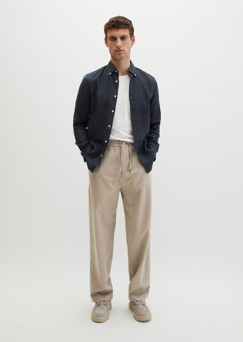 Button-down shirt shaped — Dark Navy