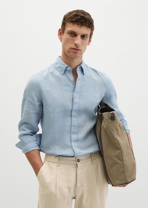 Button-down shirt shaped — Dusted Blue
