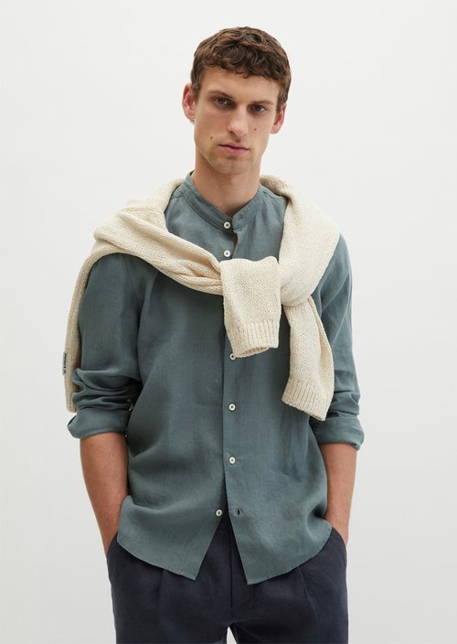 Regular stand-up collar shirt — Skipping Stone