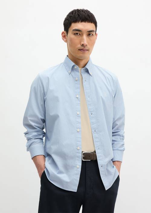 Regular shirt Aqua in front view