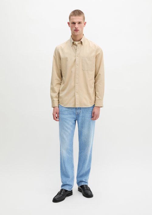 Button-down shirt regular — Light Oat