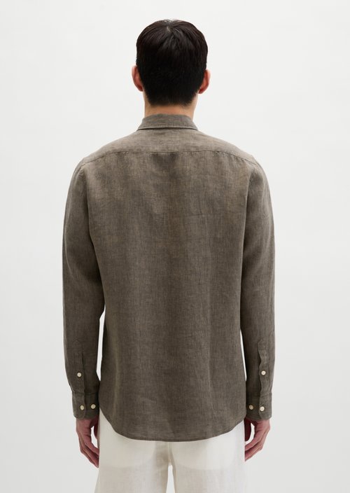 Shark collar shirt shaped — Dark Blue