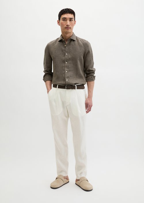 Shark collar shirt shaped — Dark Blue