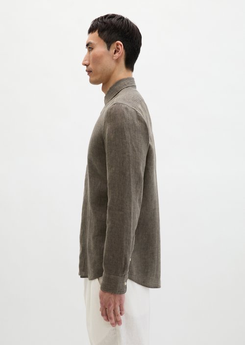Shark collar shirt shaped — Dark Blue