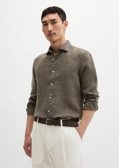 Shark collar shirt shaped — Dark Blue