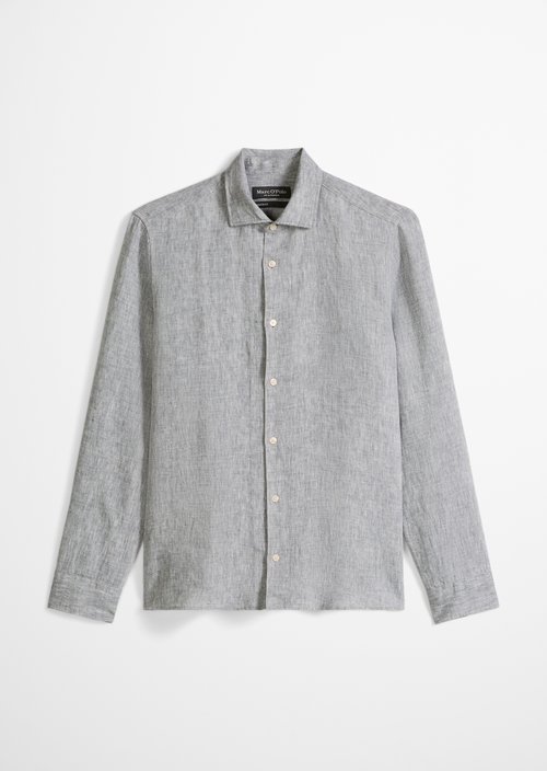 Shark collar shirt shaped — Medium Blue