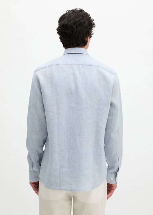 Shark collar shirt shaped — Light Blue