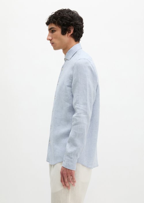 Shark collar shirt shaped — Light Blue