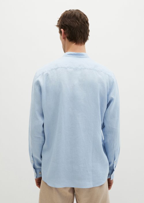 Regular stand-up collar shirt — Dusted Blue