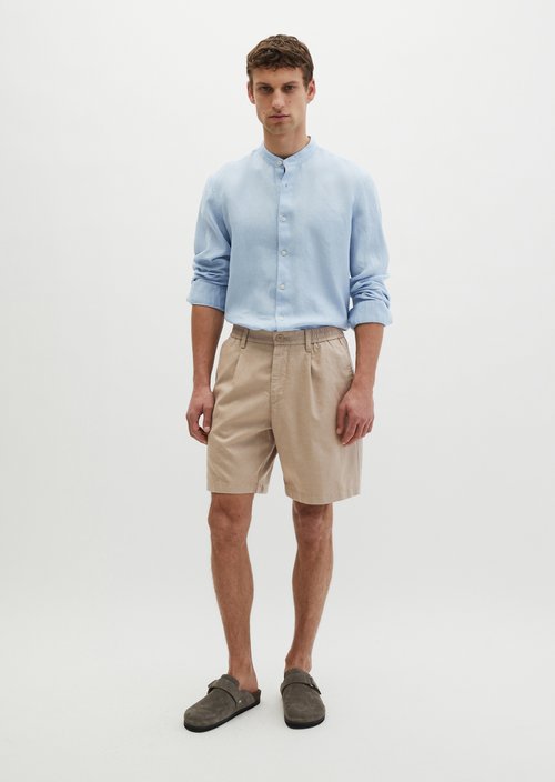 Regular stand-up collar shirt — Dusted Blue