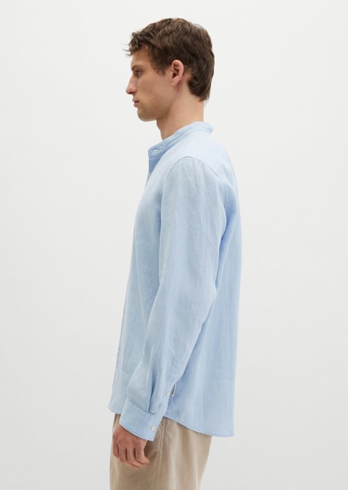 Regular stand-up collar shirt — Dusted Blue