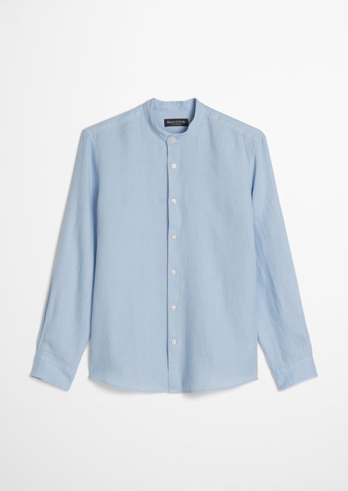 Regular stand-up collar shirt — Dusted Blue