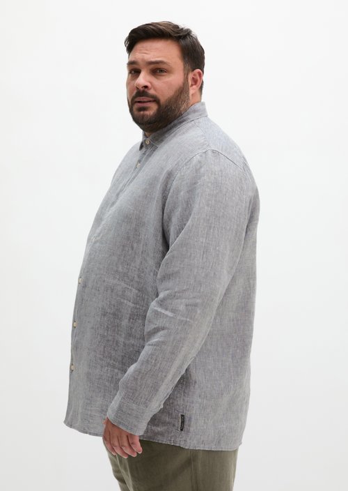 Shark collar shirt shaped — Medium Blue
