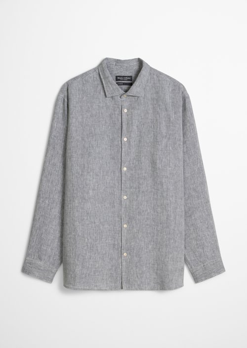 Shark collar shirt shaped — Medium Blue