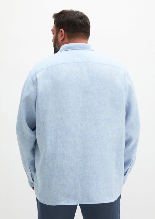 Shark collar shirt shaped — Light Blue