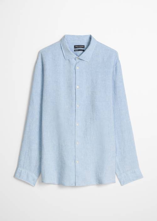 Chemise à col requin shaped Light Blue en vue isolée sans mannequin